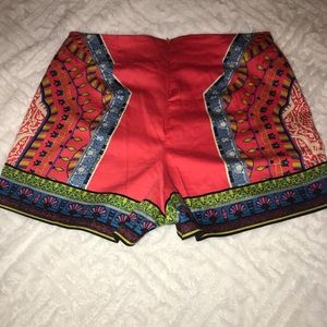Pink Aztec shorts